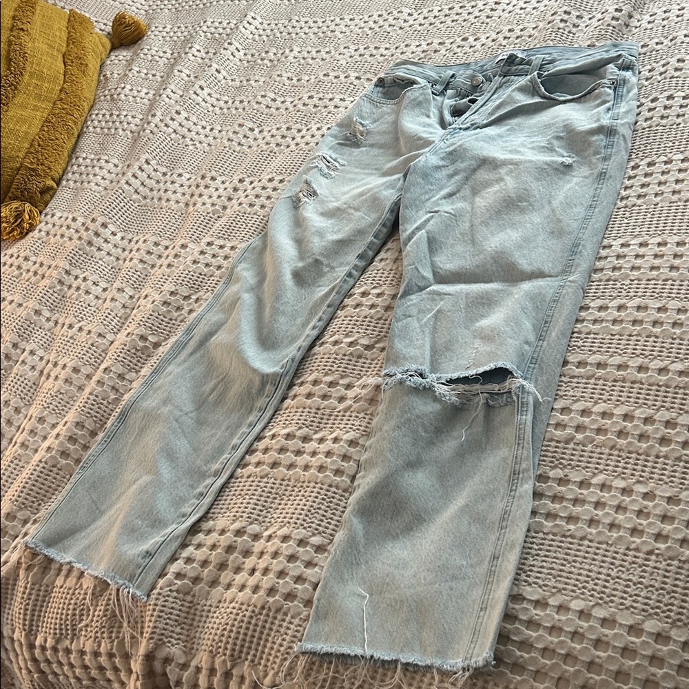Pistola Light Blue Straight Leg Jeans